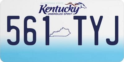 KY license plate 561TYJ
