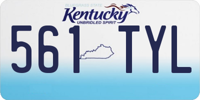 KY license plate 561TYL