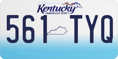 KY license plate 561TYQ