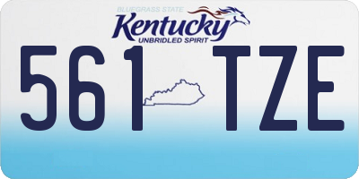 KY license plate 561TZE