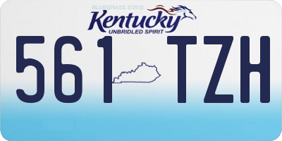 KY license plate 561TZH