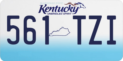 KY license plate 561TZI