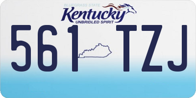 KY license plate 561TZJ