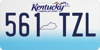 KY license plate 561TZL