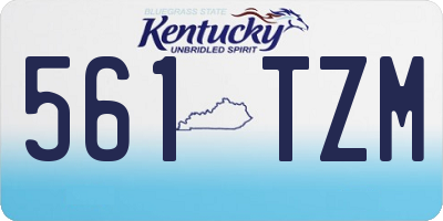 KY license plate 561TZM