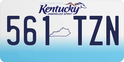 KY license plate 561TZN