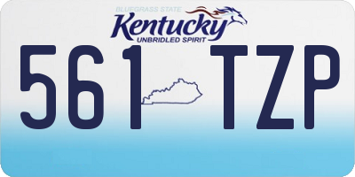 KY license plate 561TZP