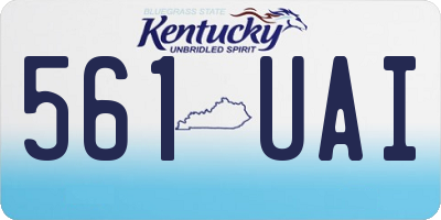 KY license plate 561UAI