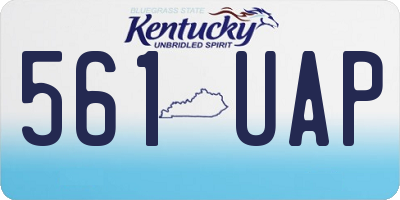 KY license plate 561UAP