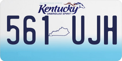 KY license plate 561UJH