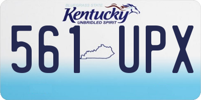 KY license plate 561UPX