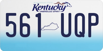 KY license plate 561UQP