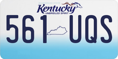 KY license plate 561UQS