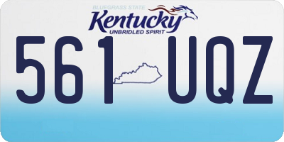 KY license plate 561UQZ