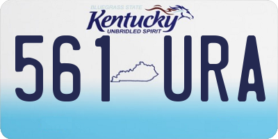 KY license plate 561URA
