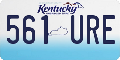 KY license plate 561URE