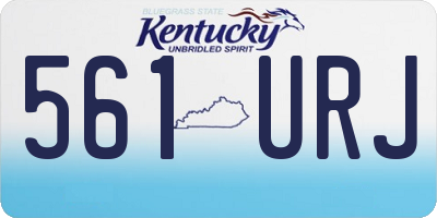 KY license plate 561URJ