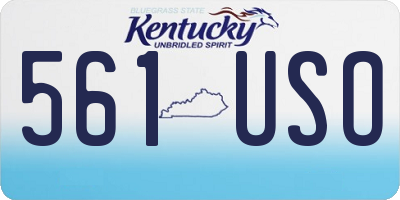 KY license plate 561USO
