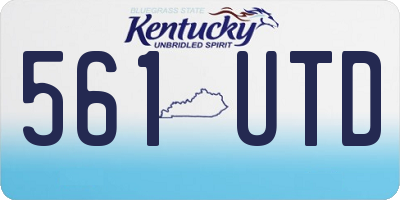 KY license plate 561UTD