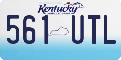 KY license plate 561UTL