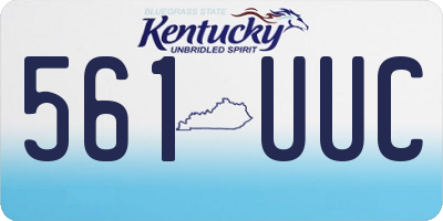 KY license plate 561UUC