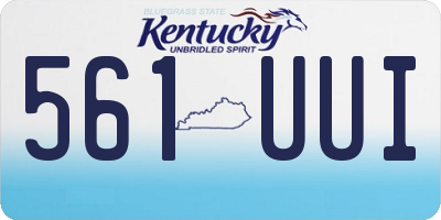 KY license plate 561UUI