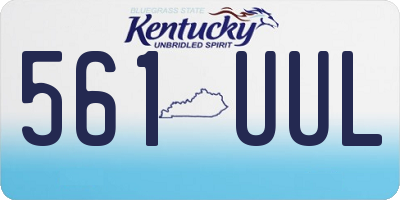 KY license plate 561UUL
