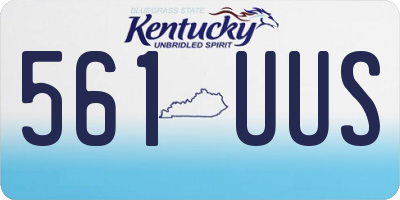 KY license plate 561UUS