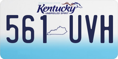 KY license plate 561UVH