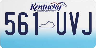 KY license plate 561UVJ