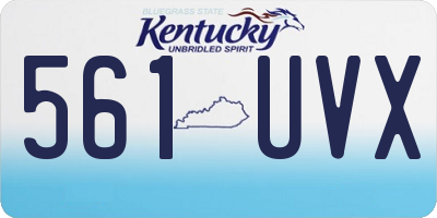 KY license plate 561UVX