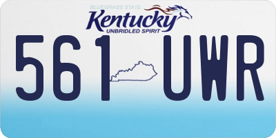 KY license plate 561UWR