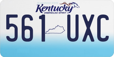 KY license plate 561UXC