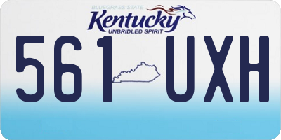 KY license plate 561UXH