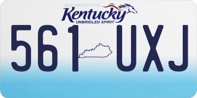 KY license plate 561UXJ