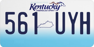 KY license plate 561UYH