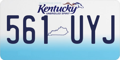 KY license plate 561UYJ