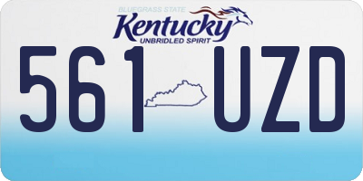 KY license plate 561UZD