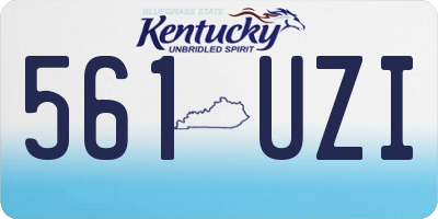 KY license plate 561UZI