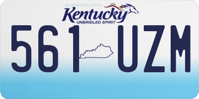 KY license plate 561UZM