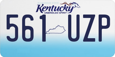 KY license plate 561UZP