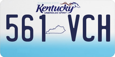 KY license plate 561VCH