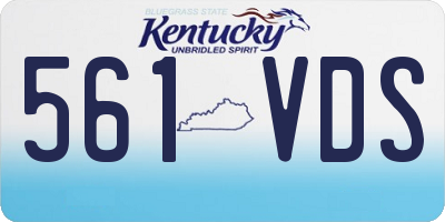 KY license plate 561VDS