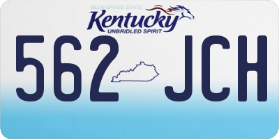 KY license plate 562JCH