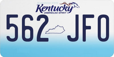 KY license plate 562JFO