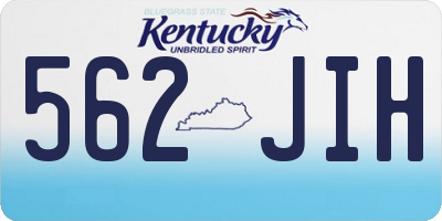 KY license plate 562JIH