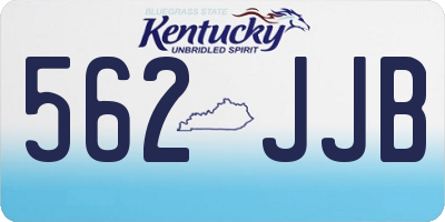 KY license plate 562JJB