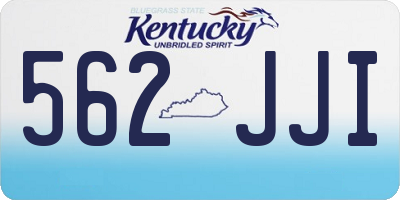 KY license plate 562JJI