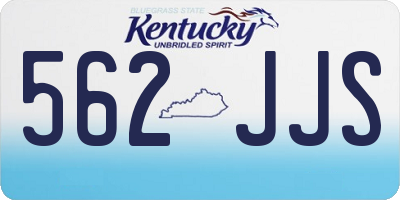 KY license plate 562JJS