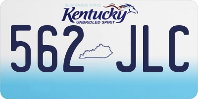 KY license plate 562JLC